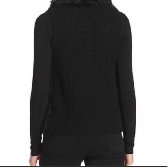 C by Bloomingdale’s Cashmere Black Rabbit Fur Vest - Picture 6 of 6